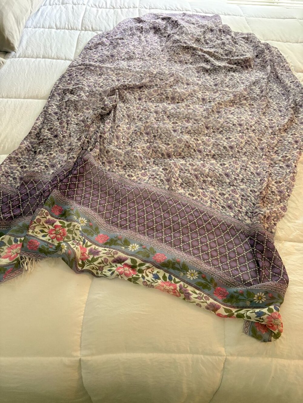 Spell Purple Floral Scarf - EC